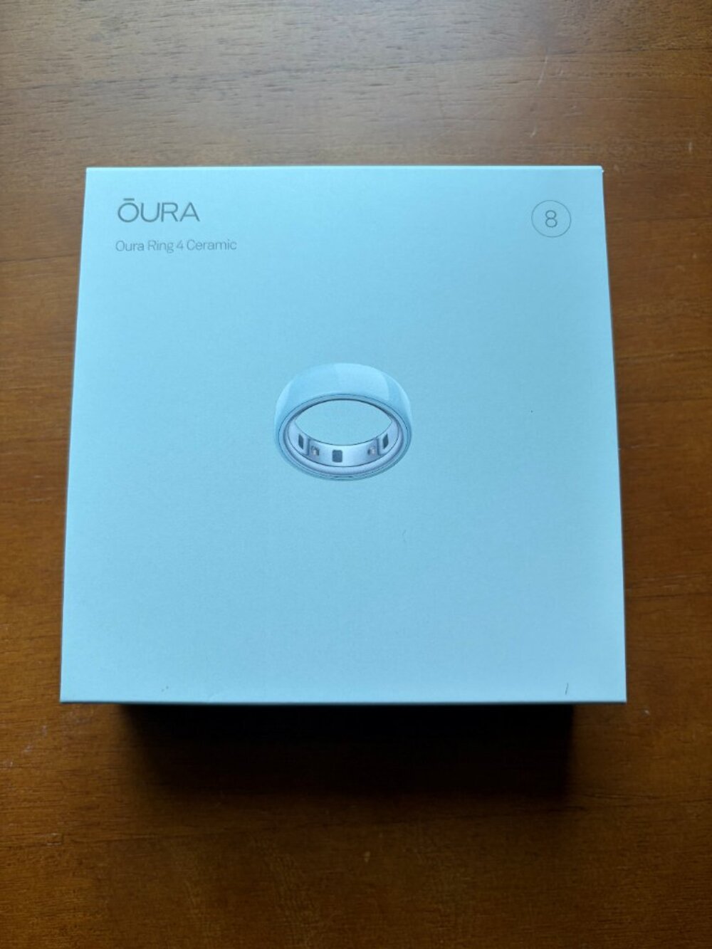 New Oura Ring Gen 4 Tide Ceramic Blue/Green Size 8, Sealed Box w/ Charger